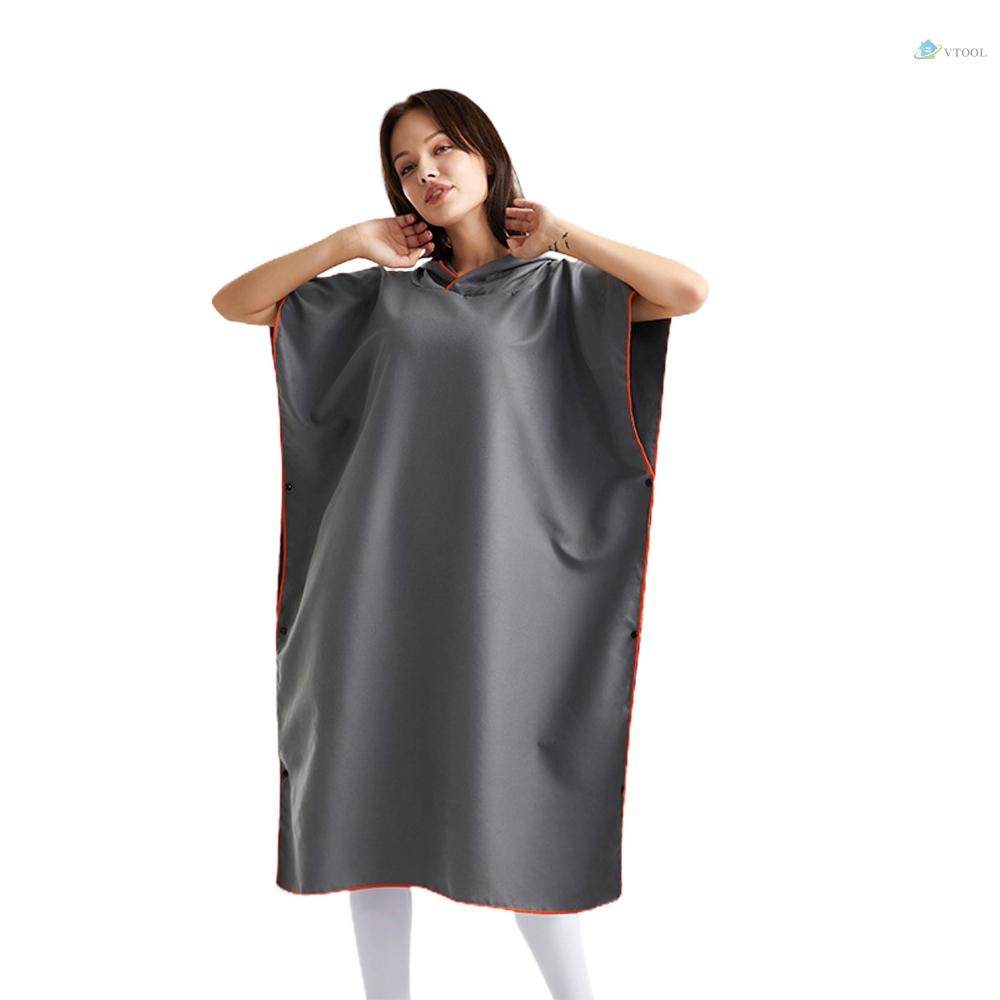 Adult Wearable Towel Robe with Hood Quick-Drying Comfortable Touch for ...
