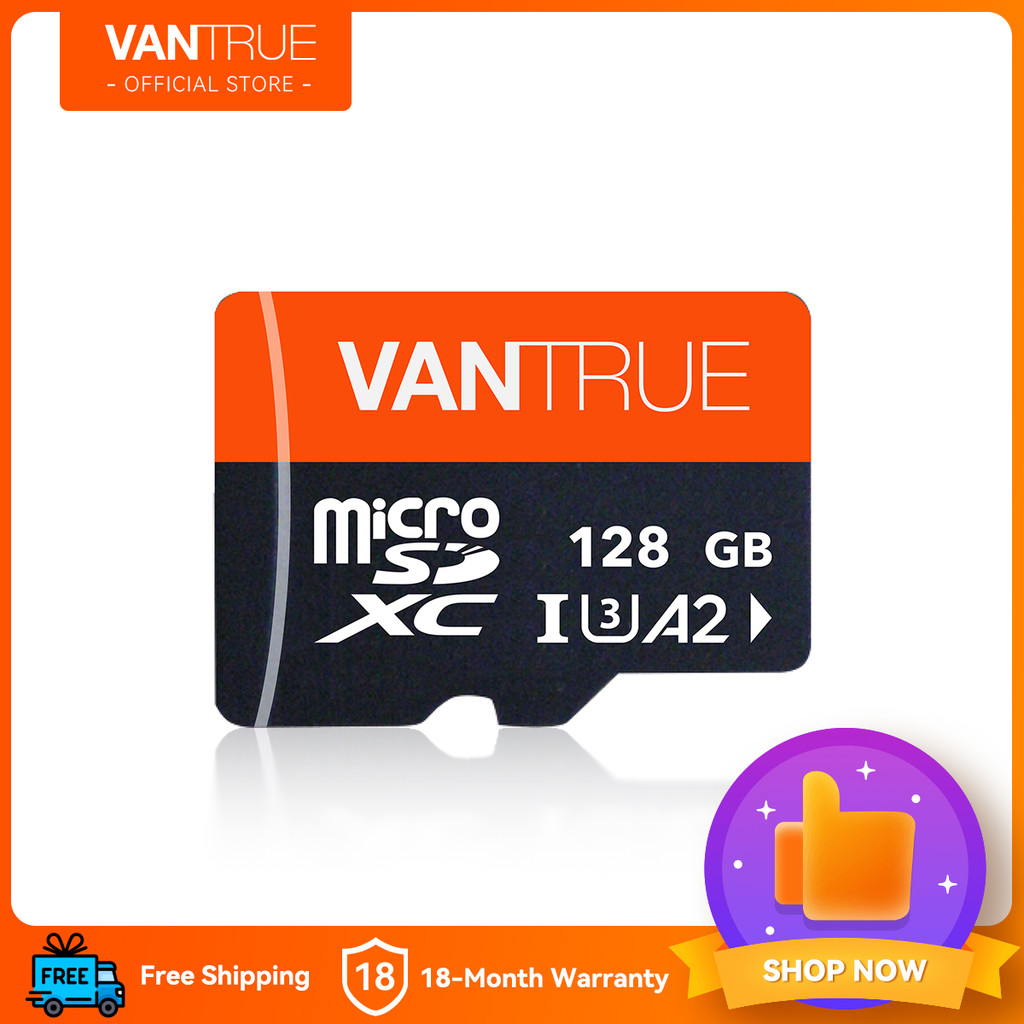 OFFICIAL Vantrue 128GB Micro SDXC UHSI U3 4K UHD Video High Speed