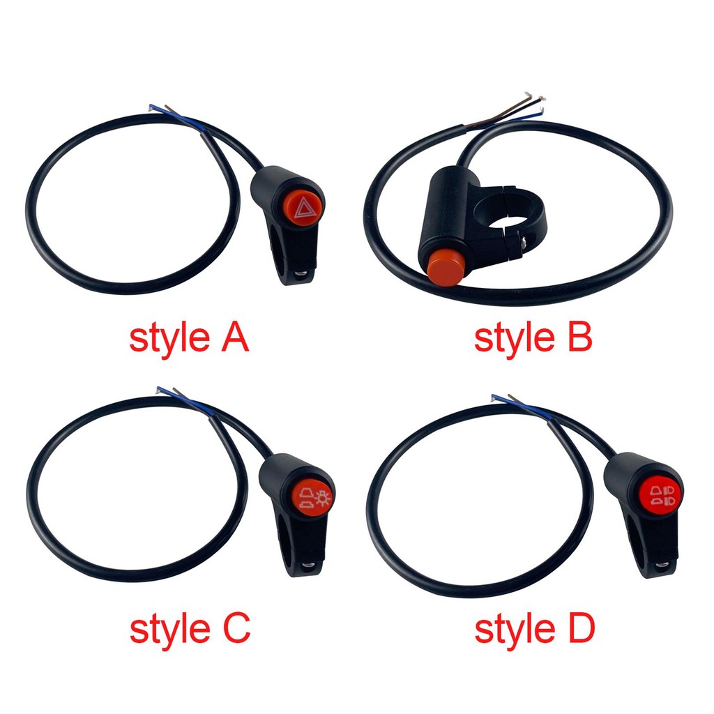 Motorcycle Hazard Button Handlebar Mount Switch for Motorbike Parts