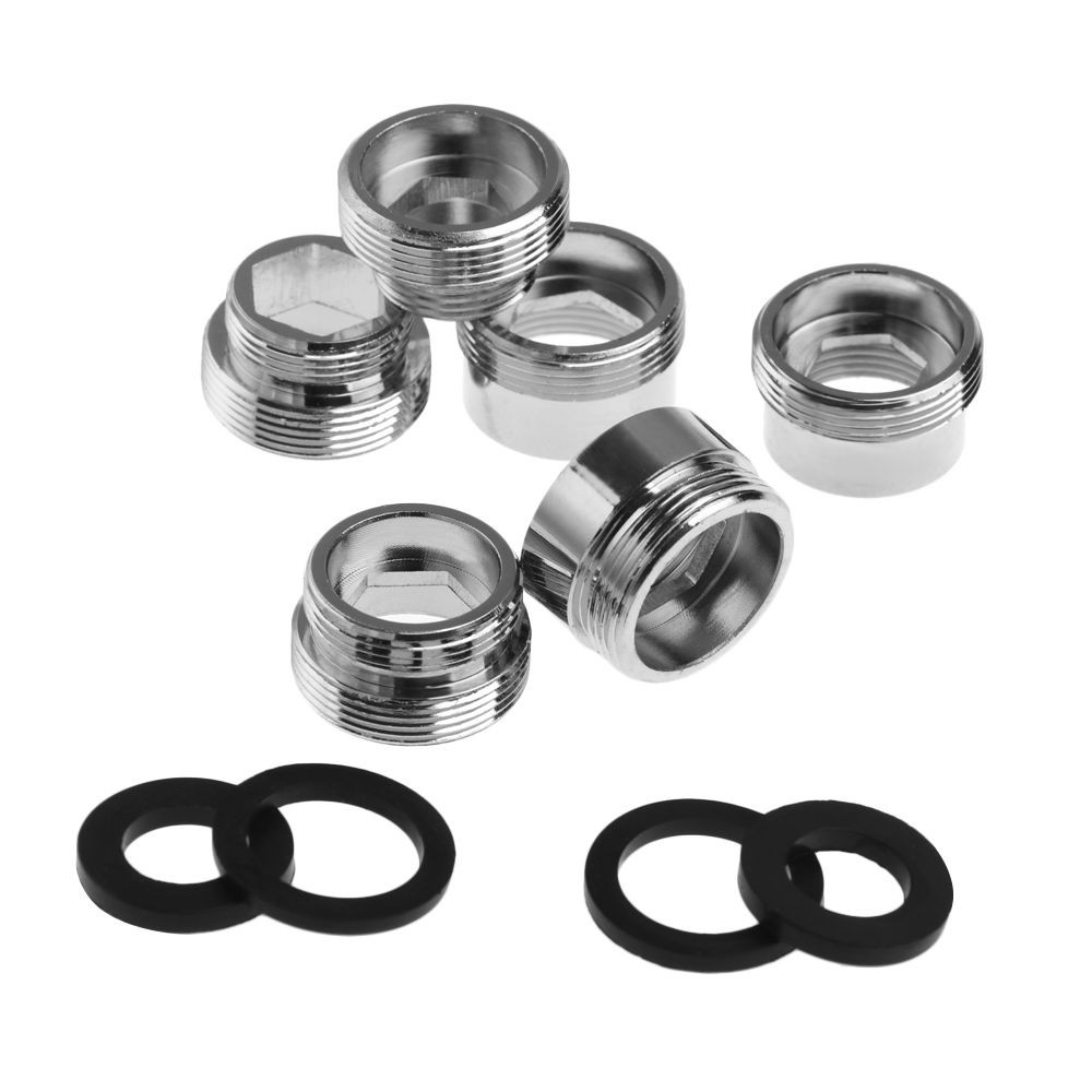 Tap Aerator Connector Metal Outside Inside Thread Water Saving Adaptor ...