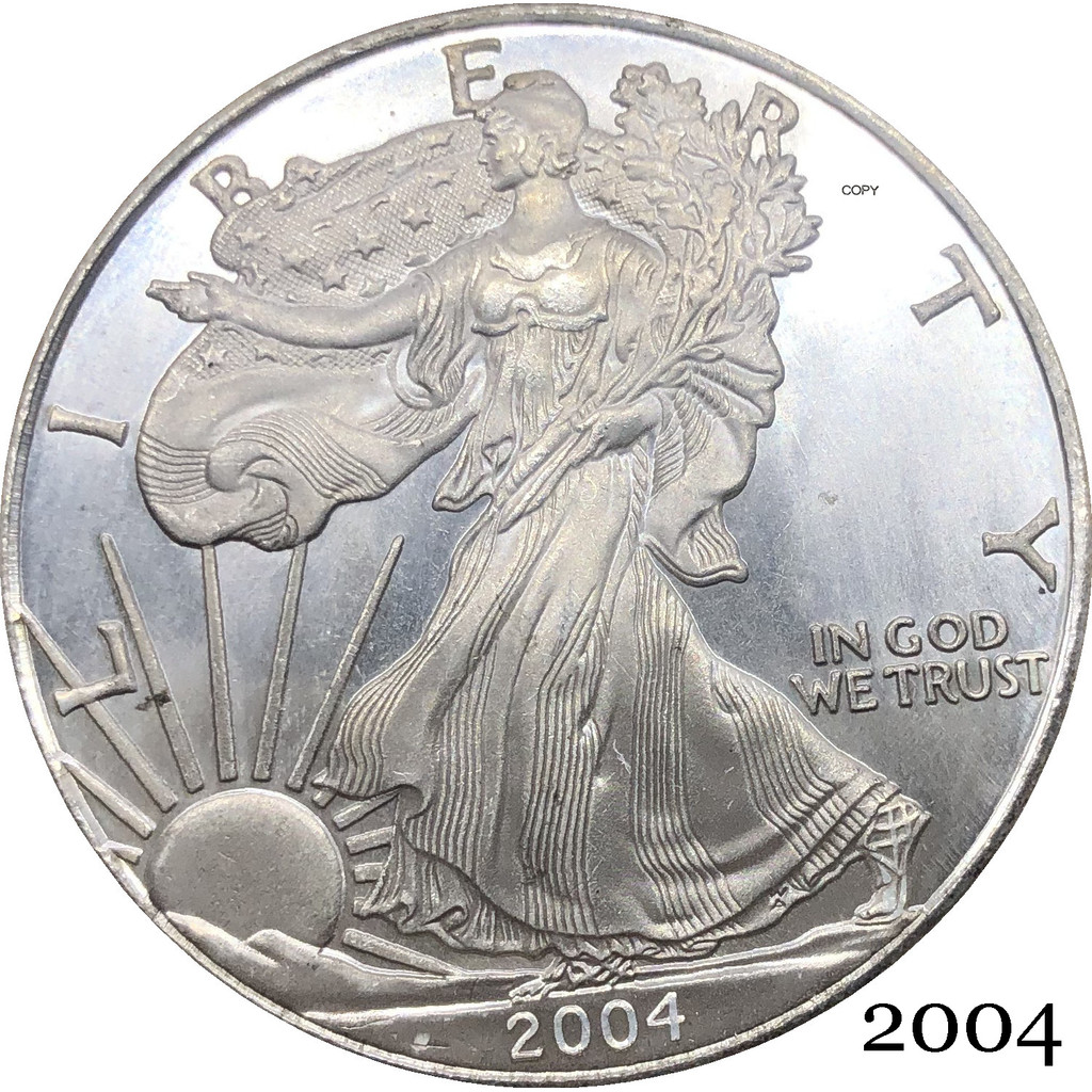 999 United States America 2004 W In God We Trust 1 OZ Fine Silver ...