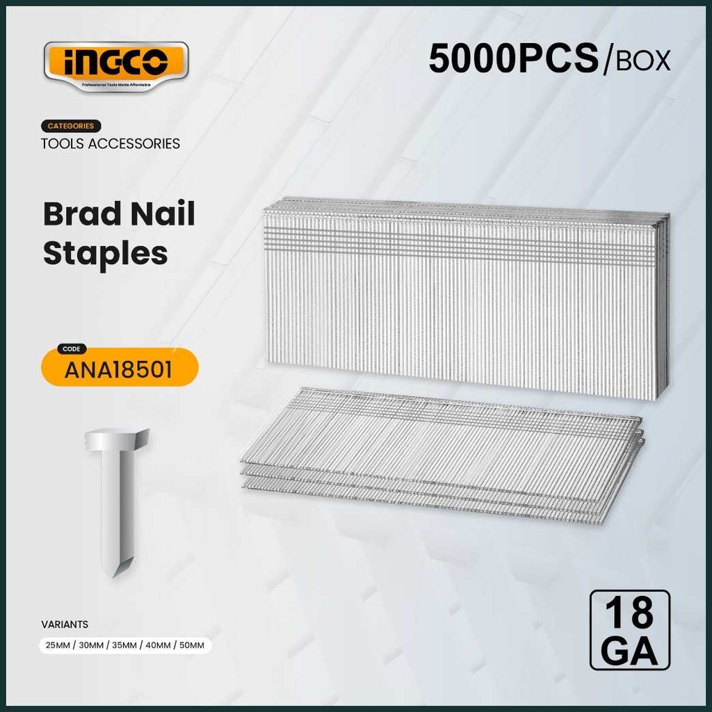 Ingco`ABrad.dX*Nail"LF'Staples'L{For'f