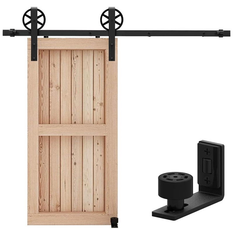 TSMST 5-8 Foot Track Sliding Door Hardware Kit With Adjustable Floor ...