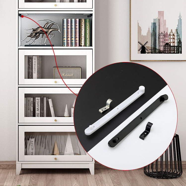 2SET Concealed Upturn Door Plastic Guide Rail Cabinet, Bookcase Locker ...