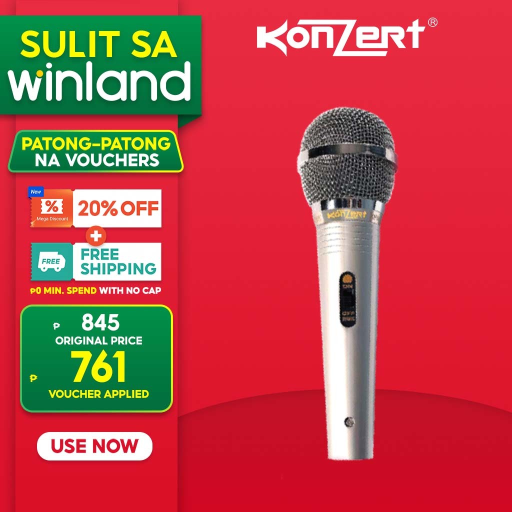 Konzert by Winland KPM-45 Professional Mic for Videoke Wired Microphone ...