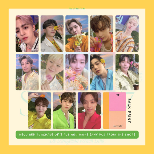PER PIECE] SEVENTEEN JEONGHAN 4TH ALBUM REPACKAGE SECTOR 17 LOMO