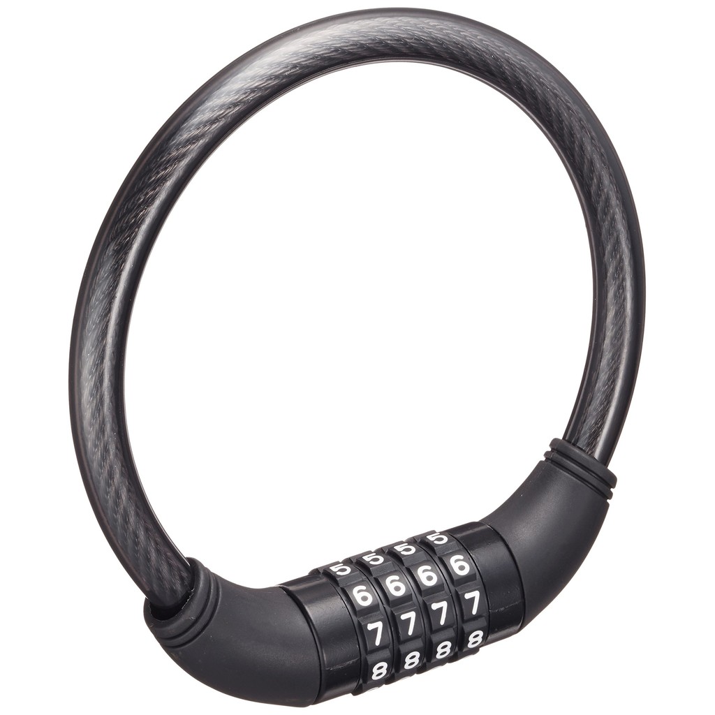 CAPTAIN STAG Bicycle Key Lock Wire Lock Wire Lock Coil Wire [Dial Type ...