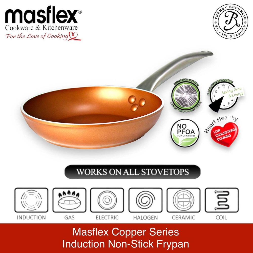 Masflex High Quality Copper Induction Non Stick Frying Pan Shopee