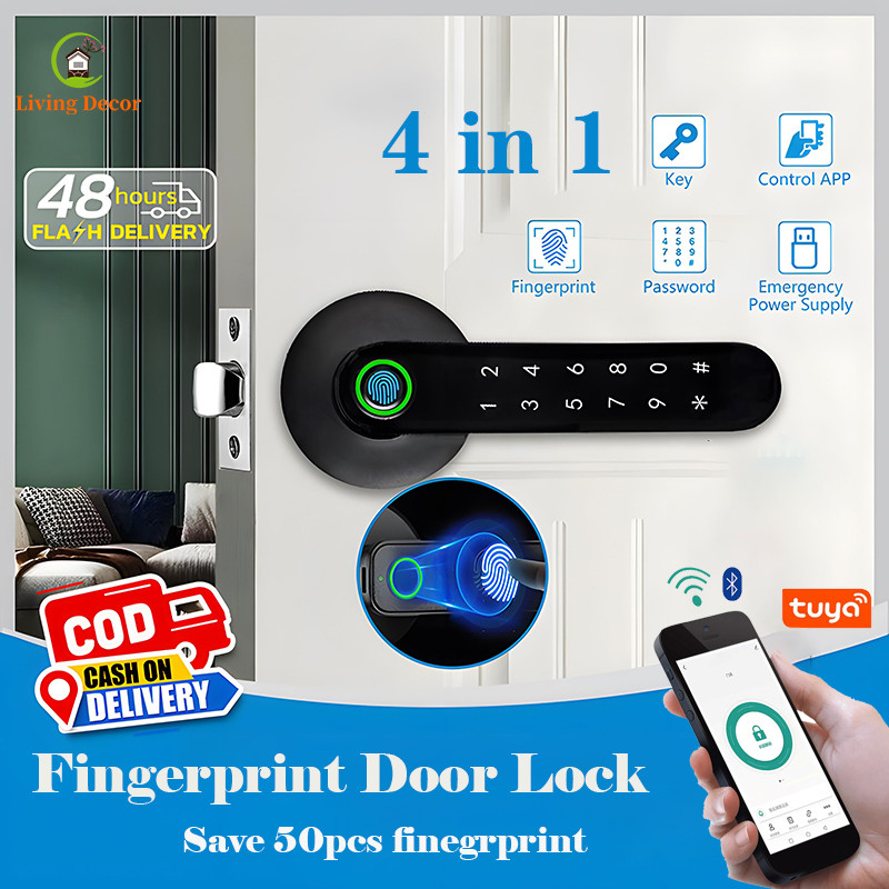 New tuya smart door lock main door lock inside safety lock for door