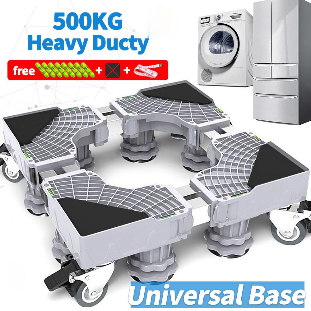 500kg Washing Machine Stand 8 Legs 4Wheels Ref Stand Heavy Duty Metal ...