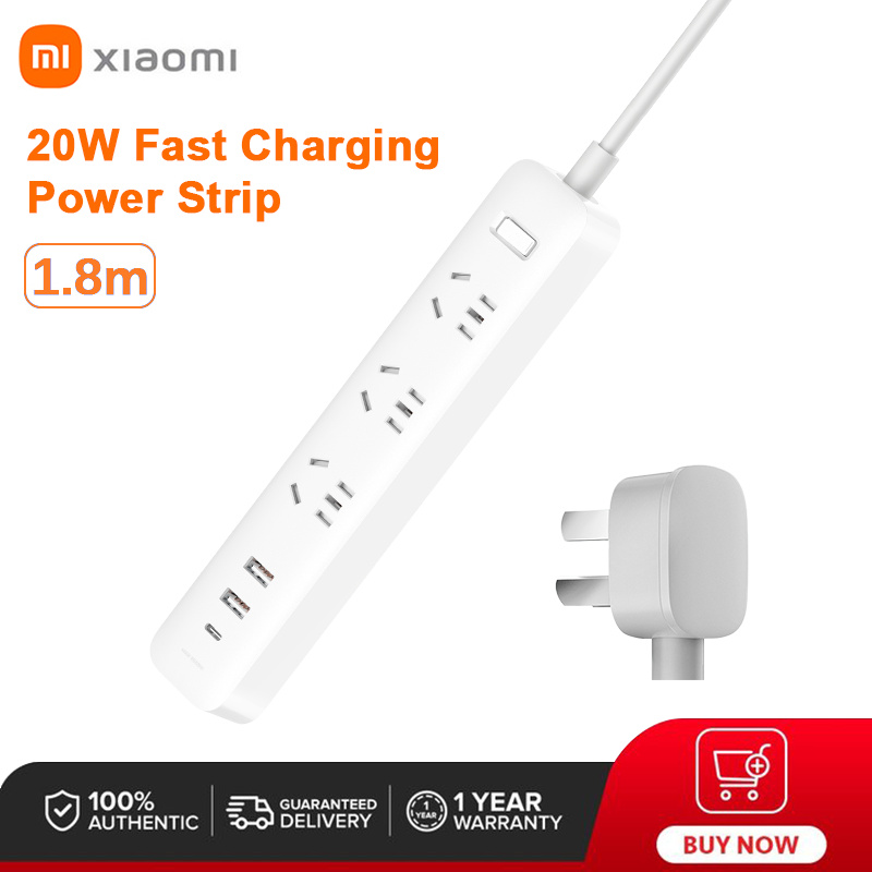 Xiaomi Power Strip with USB power strip surge protector Smart Fast