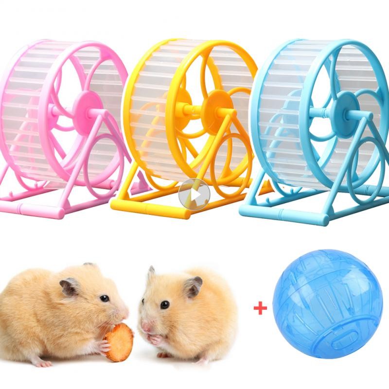 Hamster Silent Running Wheel Antijamming Foot Runner Hamster Golden