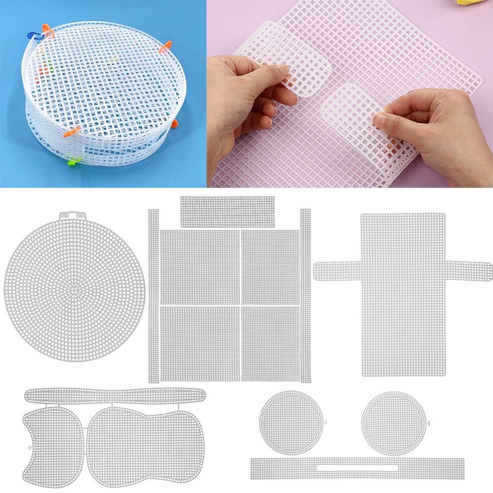 Plastic Mesh Cloth Grid Plate For Bags Making DIY Handcraft Bags ...
