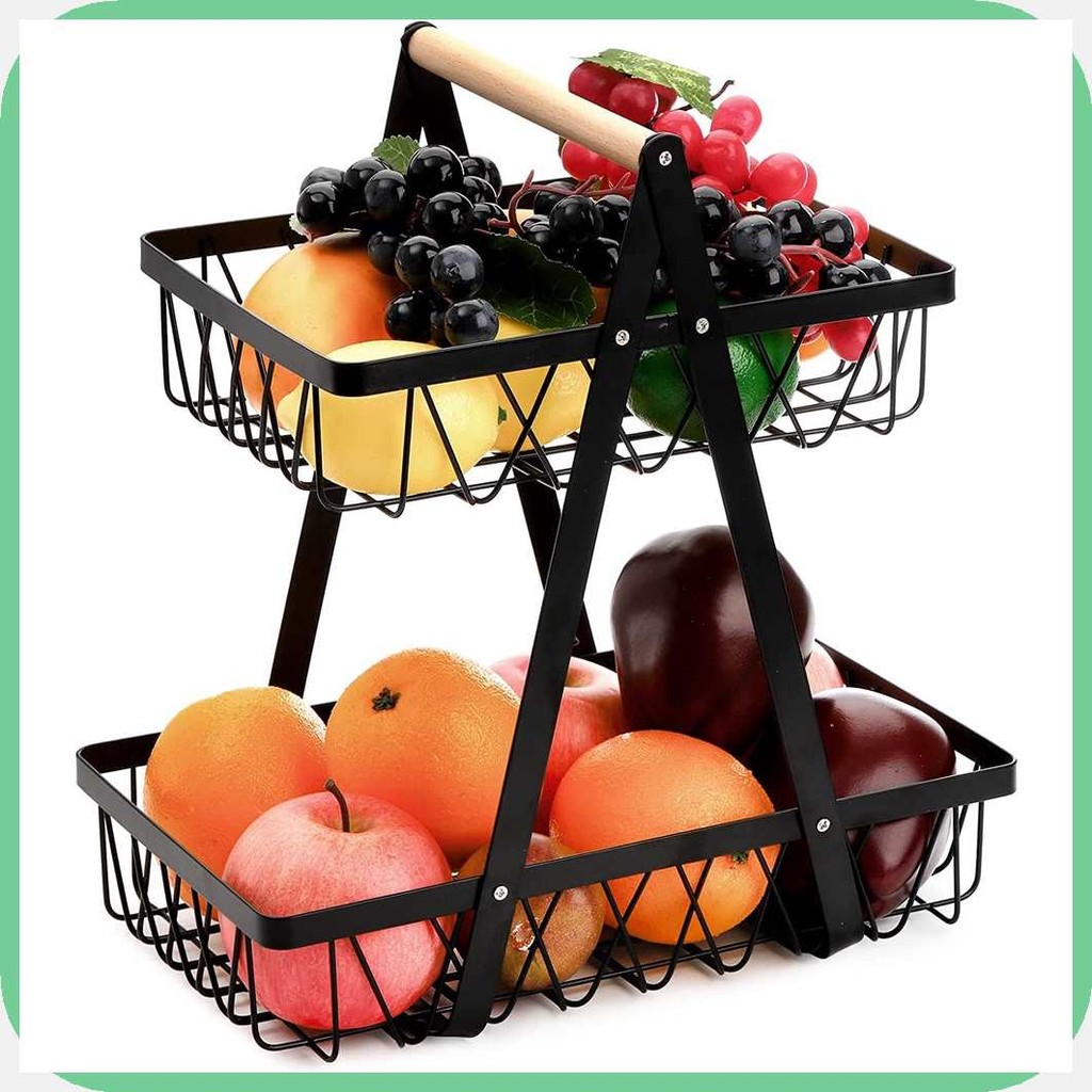 2Tier?xP)Fruit`H\BasketsForek+TableuO+WfDisplay?TL+Fruits Stand