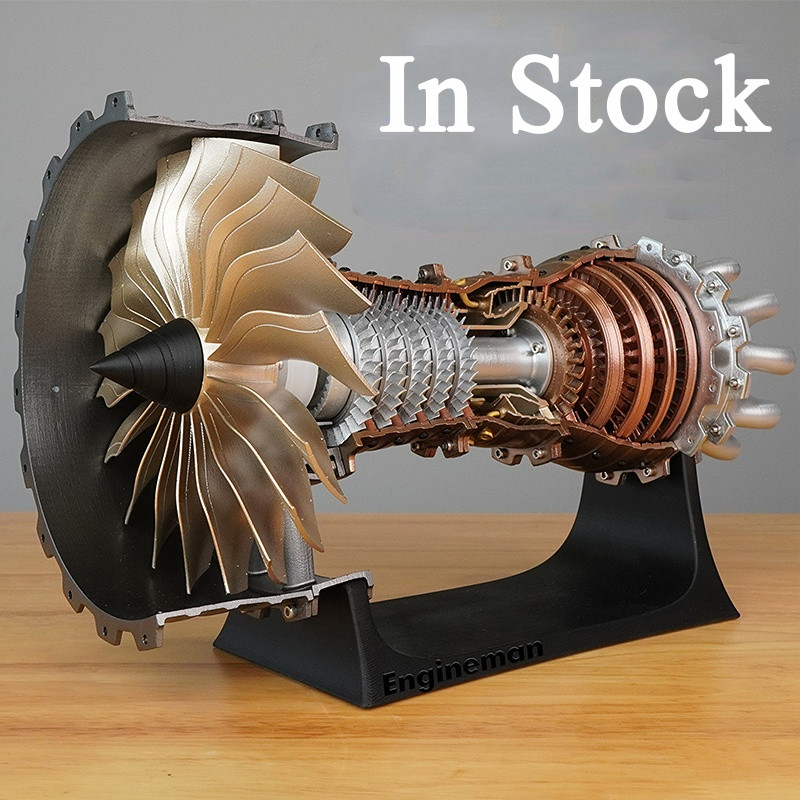 ♞DIY Aviation Turbofan Engine Assembly Model Aircraft Engine Assembly ...
