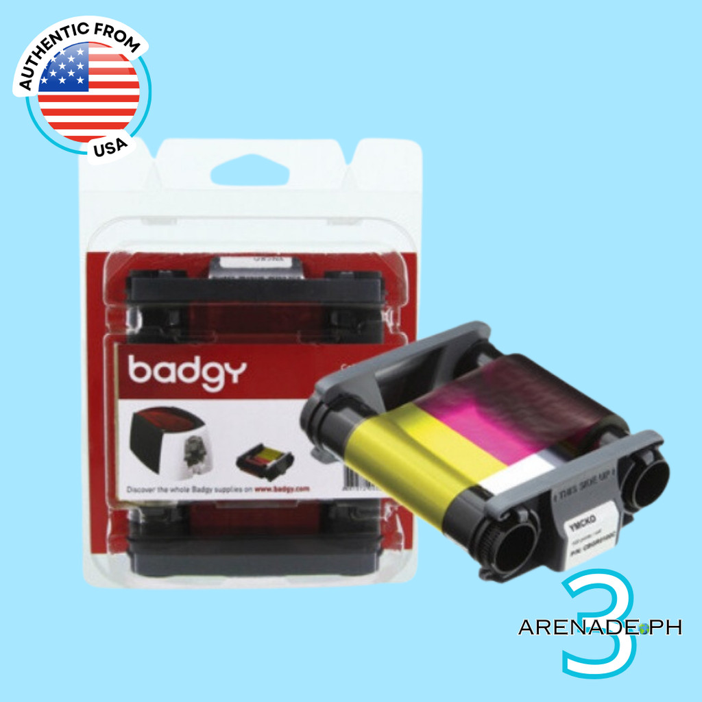 Badgy Color Ribbon for Badgy100 and Badgy200, 100 Prints Roll ...