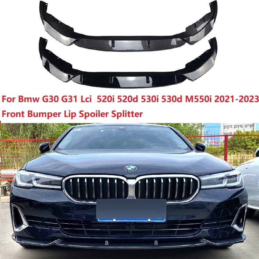 ☪For Bmw G30 G31 Lci M Performance Style Front Bumper Lip Spoiler ...