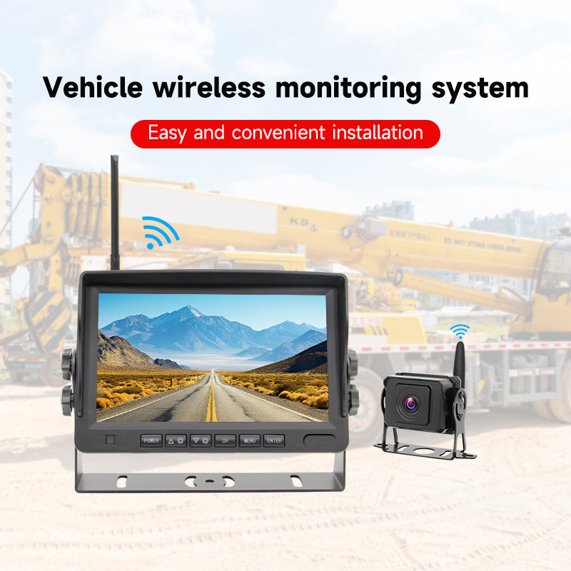 ♚7Inch Wireless Car Monitor Waterproof Rear View Camera kits + Wireless ...