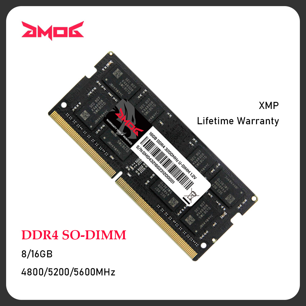 ☂GMOG DDR4 SO-DIMM Laptop Mini-PC Memoria RAM XMP Overclocking 8GB 16GB ...
