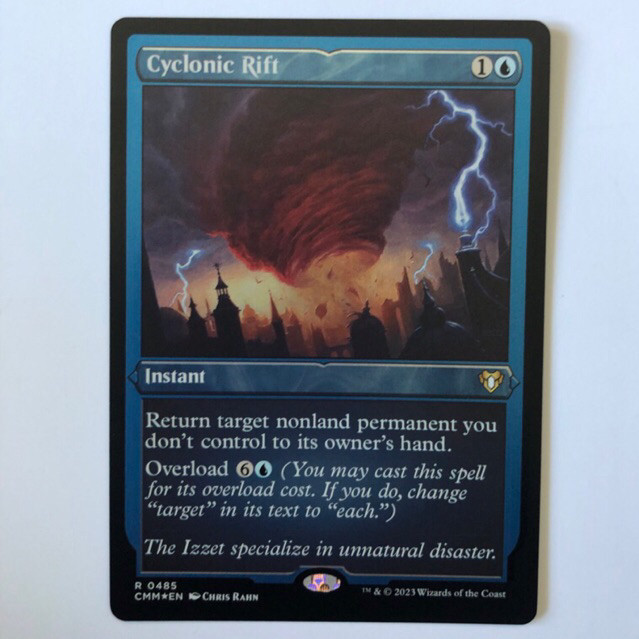 Playtest Card - Cyclonic Rift (CMM) Etched Foil | Shopee Philippines