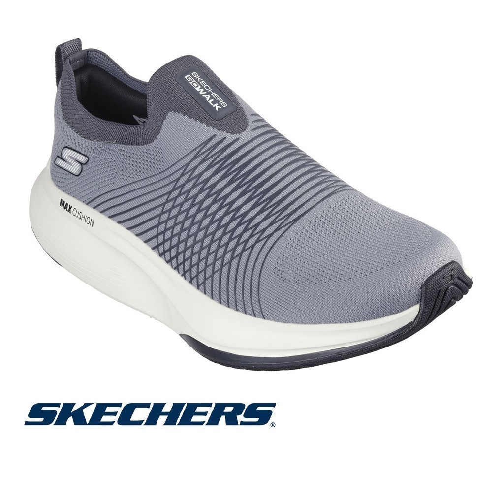 Skechers Mens Go Walk Max Walker Goodyear Engineered Knit Slip On W/ Haptic  Print