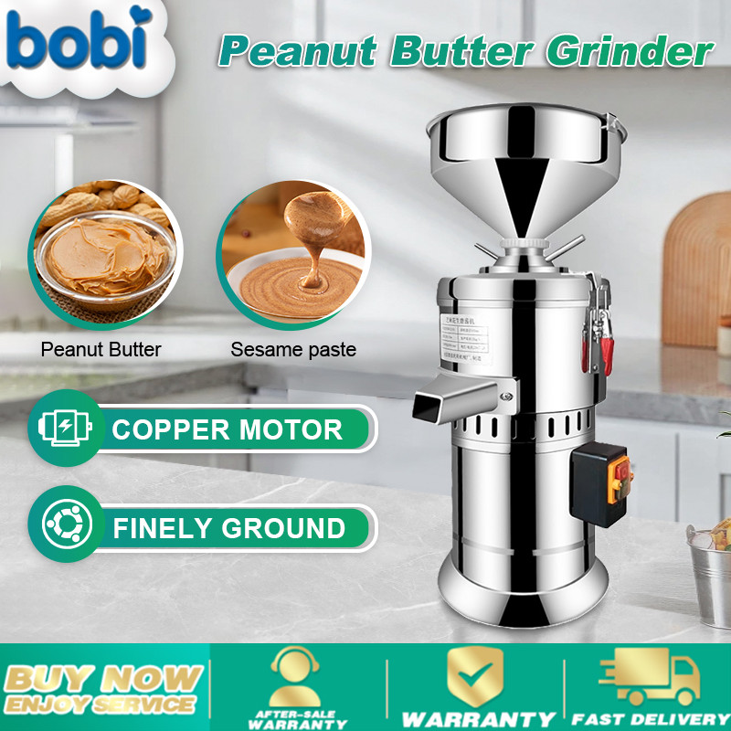 BOBI Electric peanut butter machine commercial sesame paste machine ...