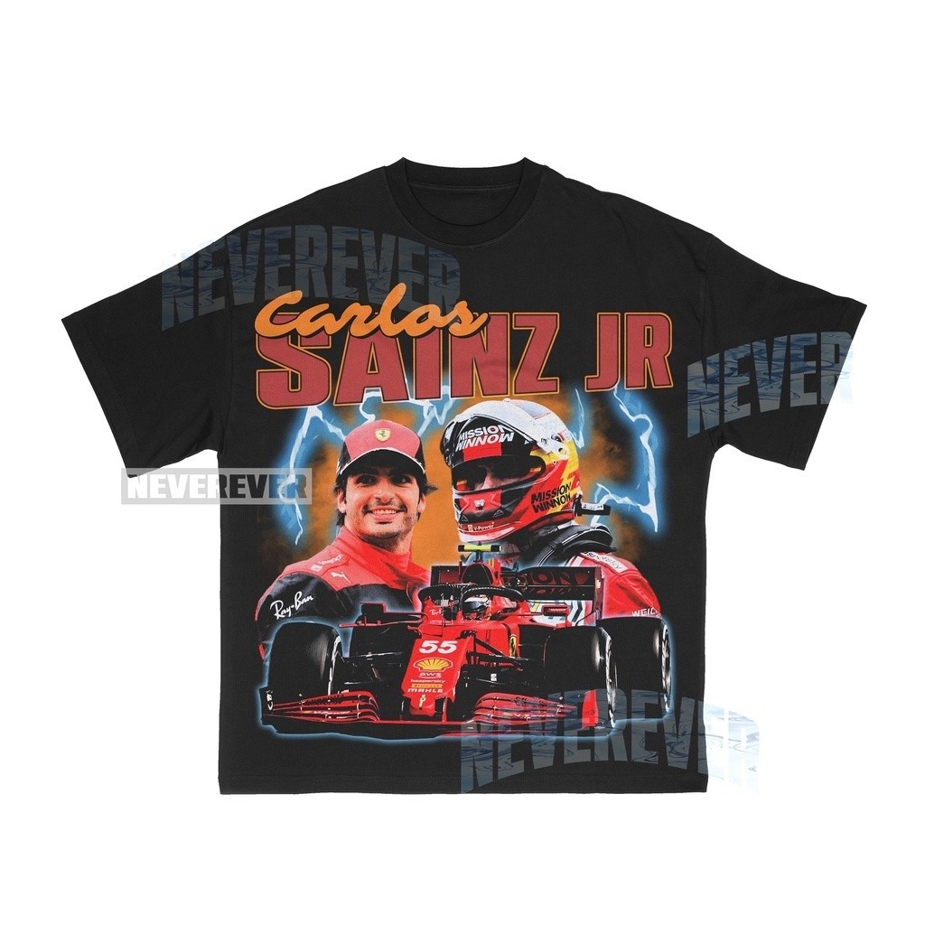 Carlos Sainz Jr 90s retro rap tee | Bootleg Formula 1 Racing Team ...