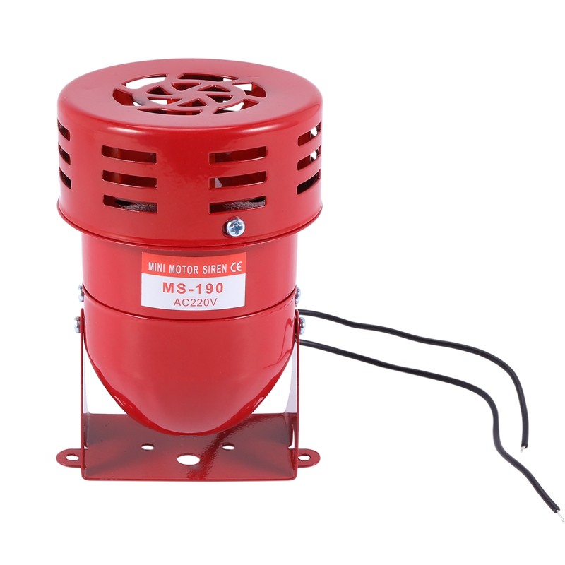 MS-590 160dB Motor Driven Air Raid Siren – Metal Horn, AC 110V/220V, Industrial Alarm Buzzer