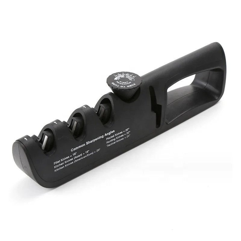 Hot Sell 3 Stage Rolling Knife Sharpeners Kitchen Manual Sharpener