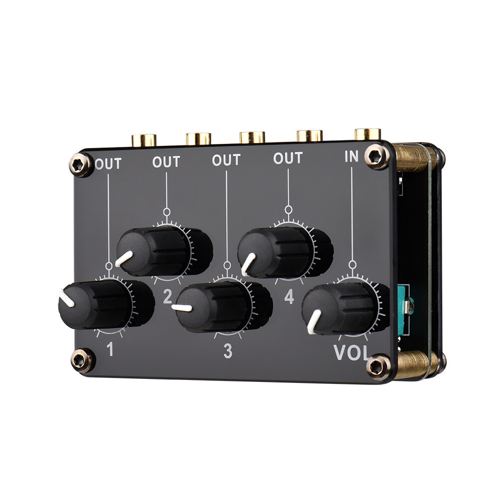 1-in-4-out / 4-in-1-out Passive Mixer Module Mini Stereo 4-Channel ...
