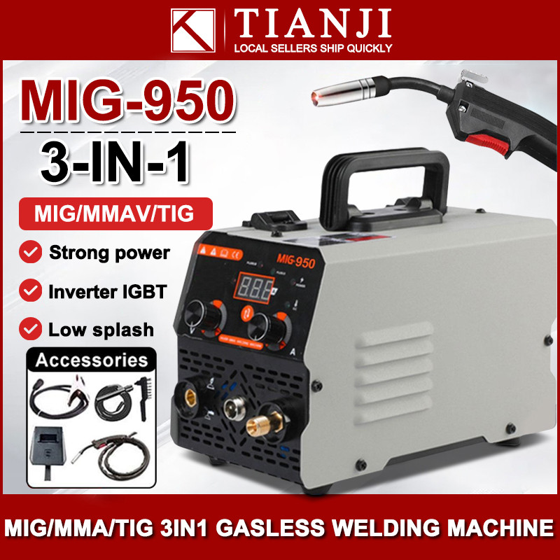 MMA950 Welding Machine Portable Home MIG/MMA/TIG 3IN1 Heavy Duty and