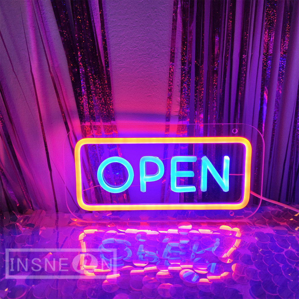 Neon open bord - LED verlicht bord | Cool Mania
