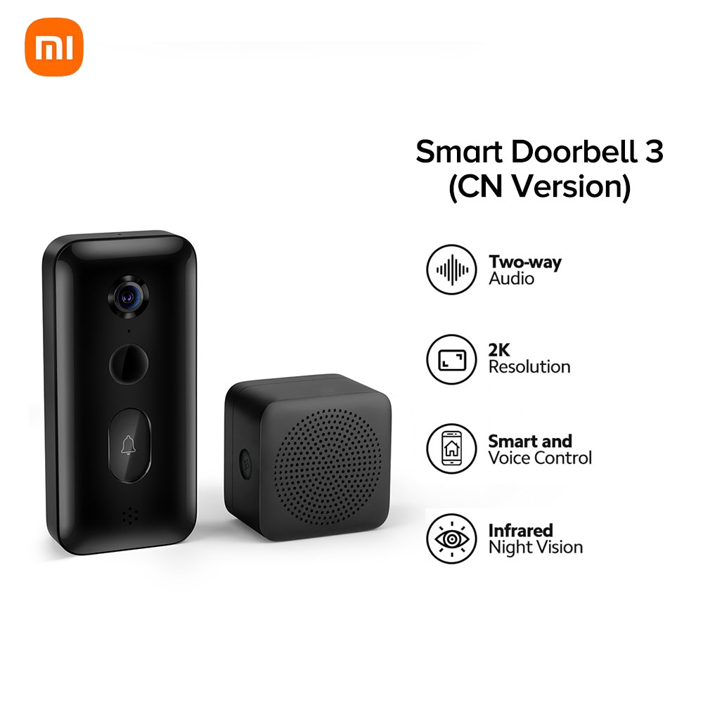 Xiaomi Smart Video Doorbell 3 AI Motion Detection Remote Live Video