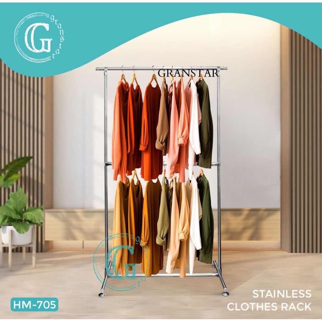 Foldable Sampayan Stainless Steel Clothes Rack Laundry Drying Stand