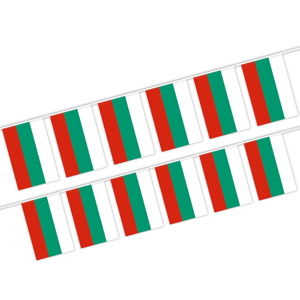 20Pcs Flags One String National Flag Lines Hang On One Rope Bulgaria ...