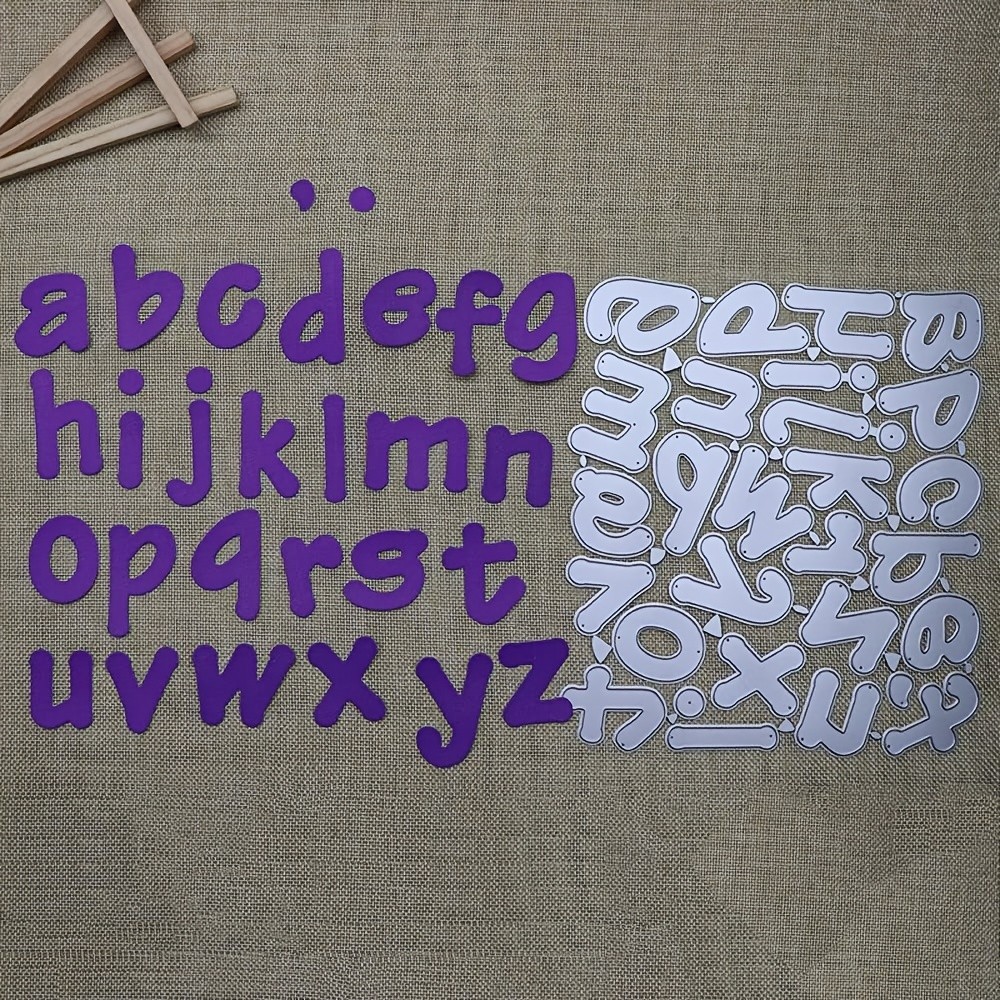 Lower Case Letters Set Die Alphabet Metal Cutting Dies Stencil