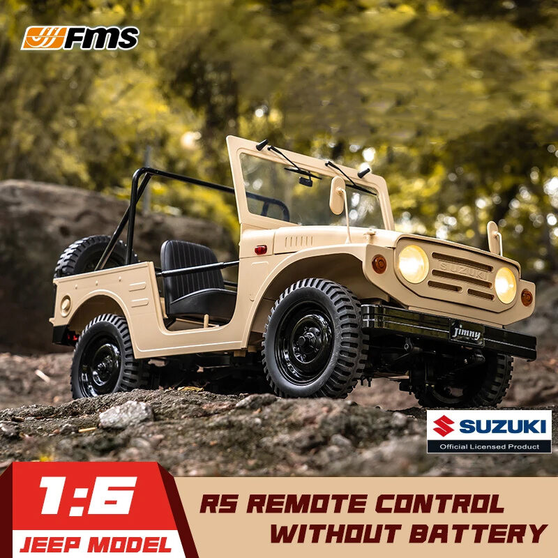 Fms 1/6 Jimny Rc Model Rs Brown Ver. 2.4g Electric 4wd Off-road Crawler ...