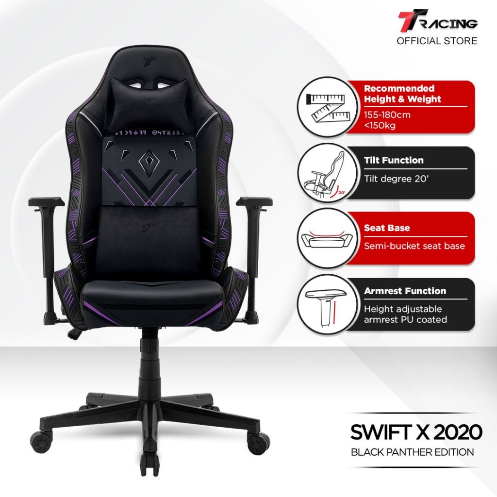 TTRacing Swift X Swift X Pro Gaming Chair Ergonomic Home Office Chair 2 Years Official Warranty Shopee Philippines