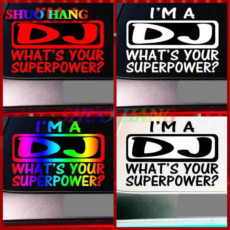 ۩I'm A DJ Sticker Decal Turntables Disc Jockey Pary High-quality Car ...