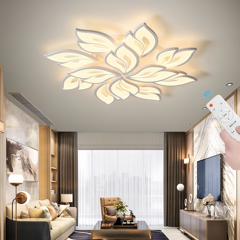 Exquisite Modern LED Tri color Chandelier Ceiling Light Bedroom Ceiling ...