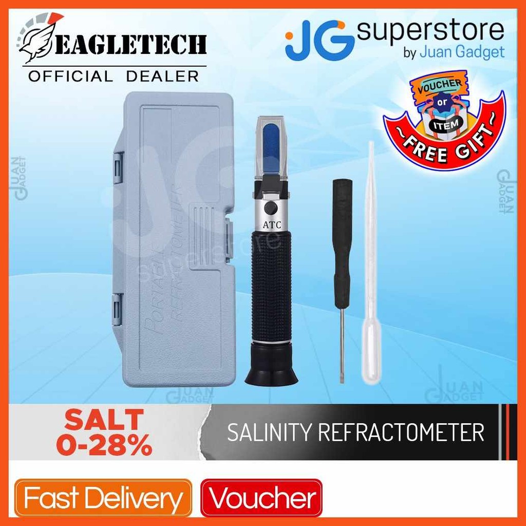 Eagletech#IV!SALINITY/ek$0-28$LG/Salt$Nh/Refractometer$Ag/0-28%$qB ...