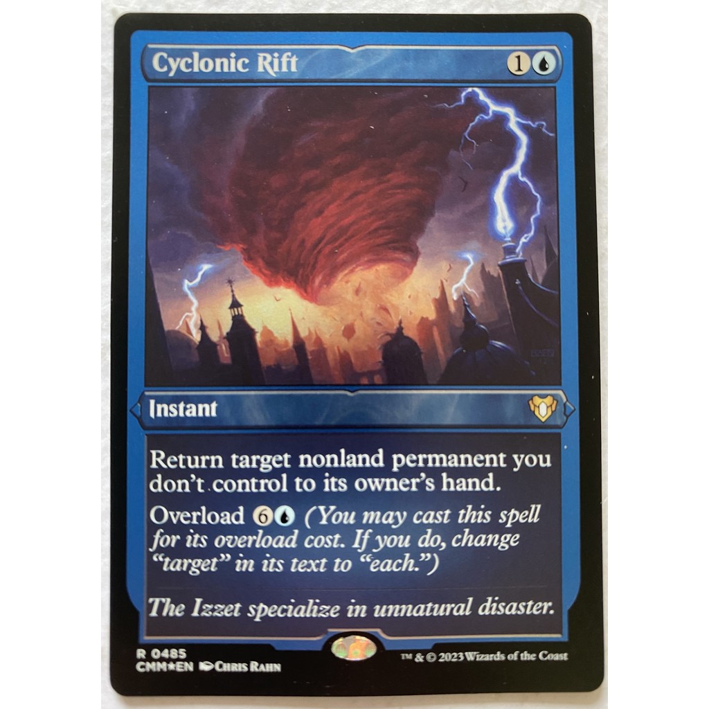 Pr0xy Card - Cyclonic Rift (Etched Foil) | Commander Masters (CMM ...