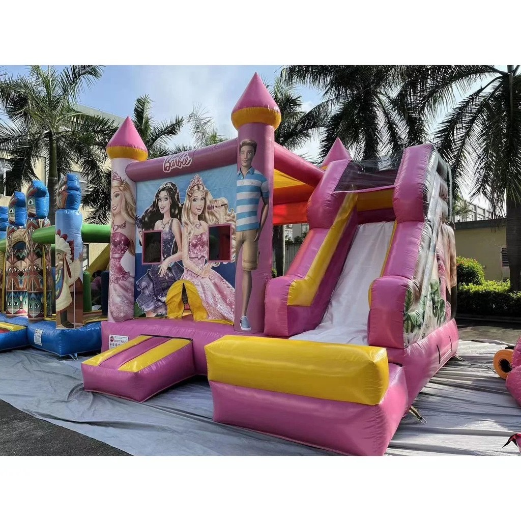 Customized Popular Bouncy Castle Inflatable Slide Trampoline Combo ...