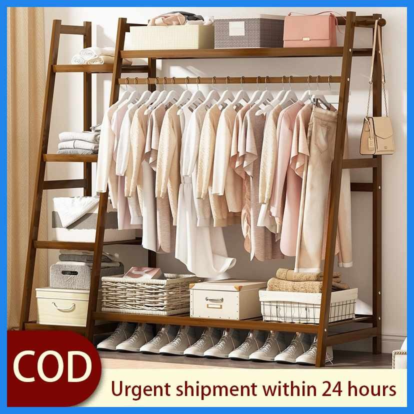 Bamboo+fD^Clothes'ps{Rack{k'Organizer{O'Hanging{p'Rack{S'Combination{N ...