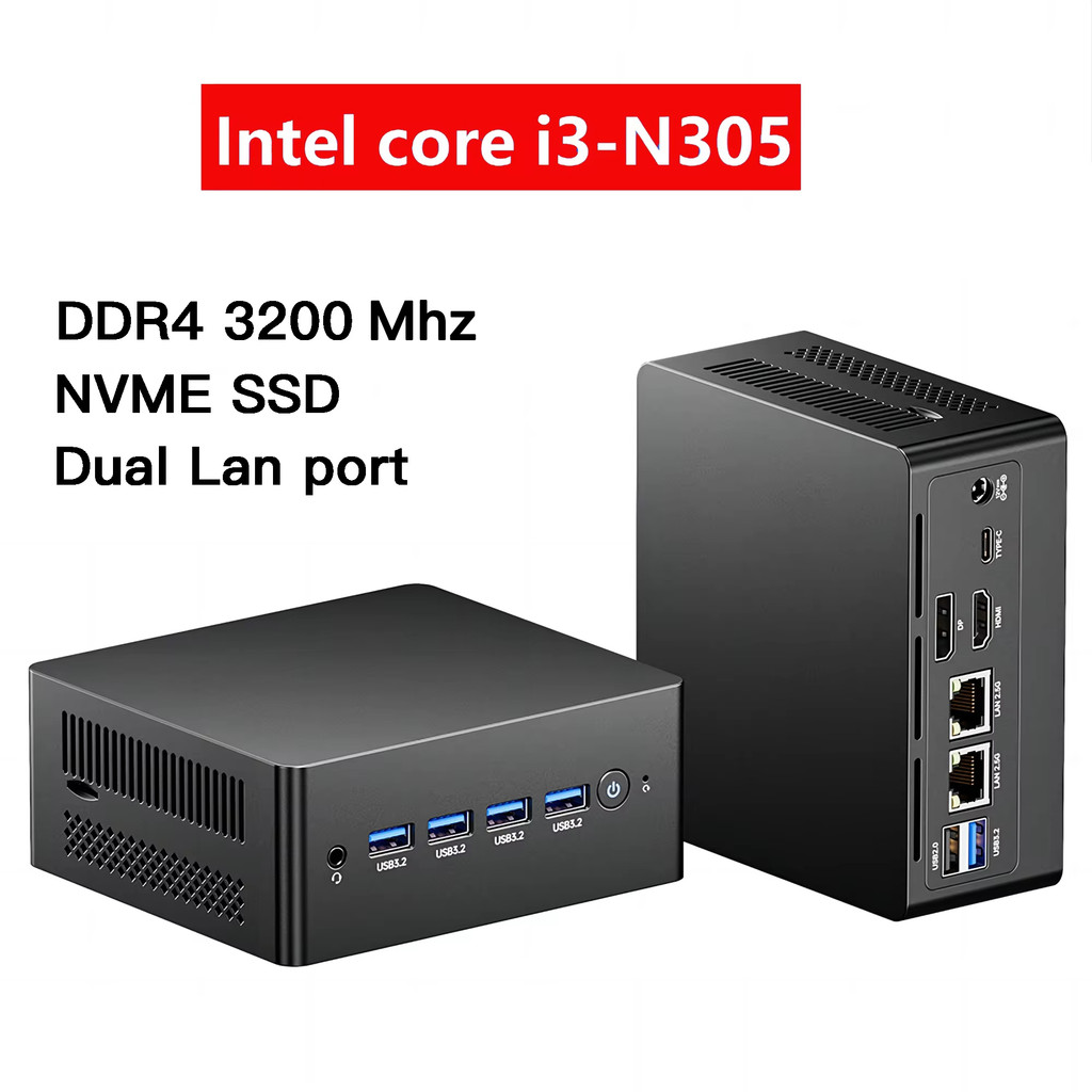 ♦N305 Windows 11 PRO Mini PC Intel i3-N305 DDR4 3200Mhz 2280 NVME SSD ...