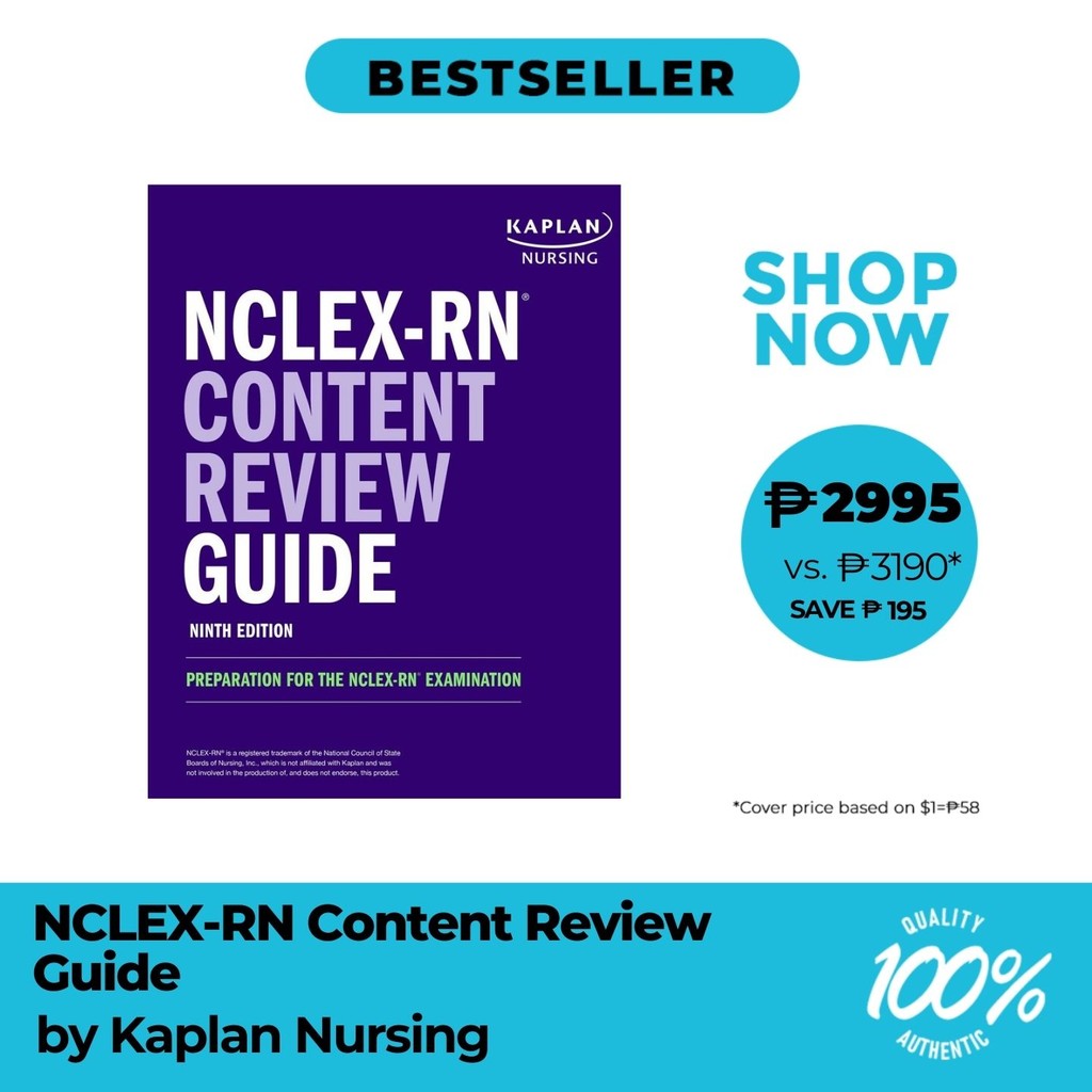 nclex-rn-content-review-guide-by-kaplan-nursing-shopee-philippines