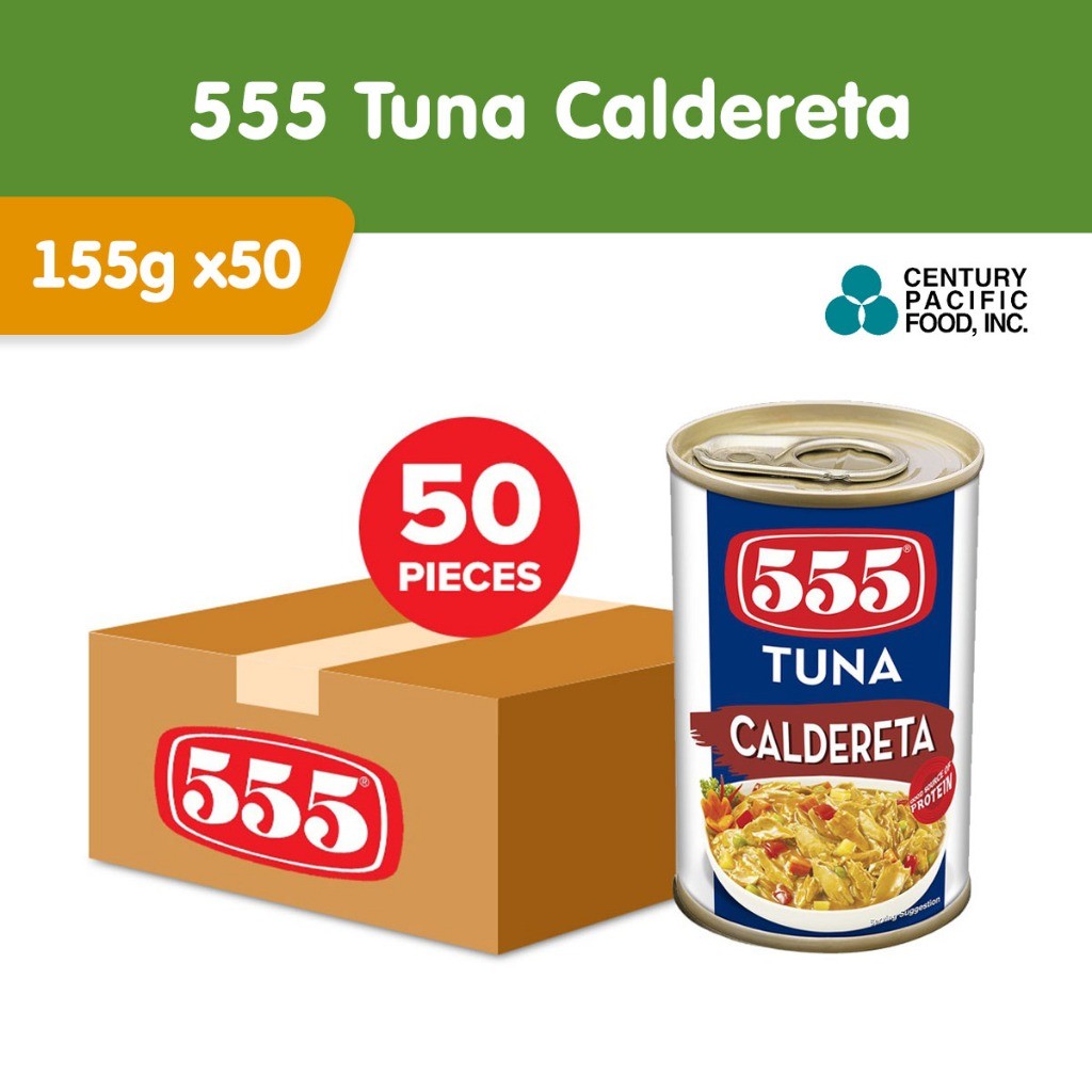 555 Tuna Caldereta 155g (Case of 50pcs) - Healthy, High Protein, Vit A ...