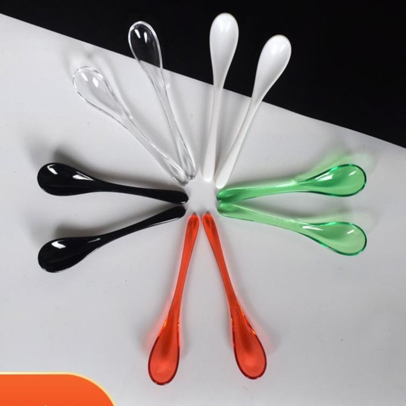 Mini Acrylic Spoons for Children, Tableware for Condiment, Sugar Spice ...