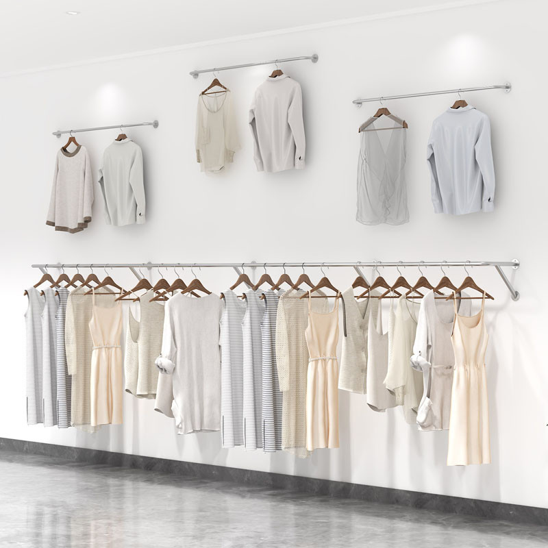Dress Hanging Coat Racks Rail Indoor Open Luxury Clothes Space Saving ...