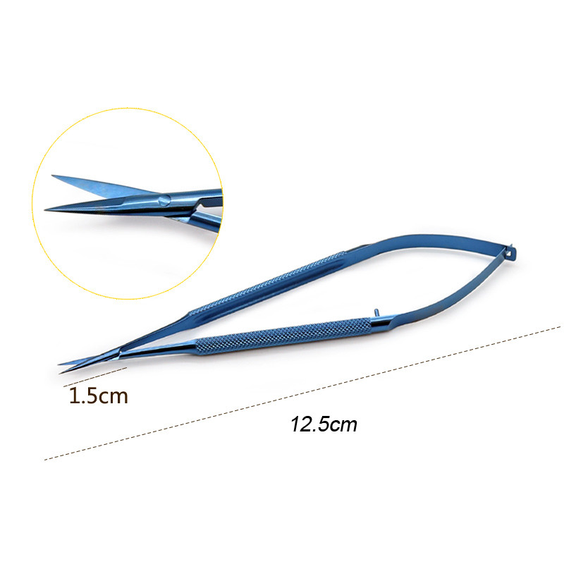 A 1pcs Castroviejo Corneal scissors Capsule membrane scissors Titanium ...